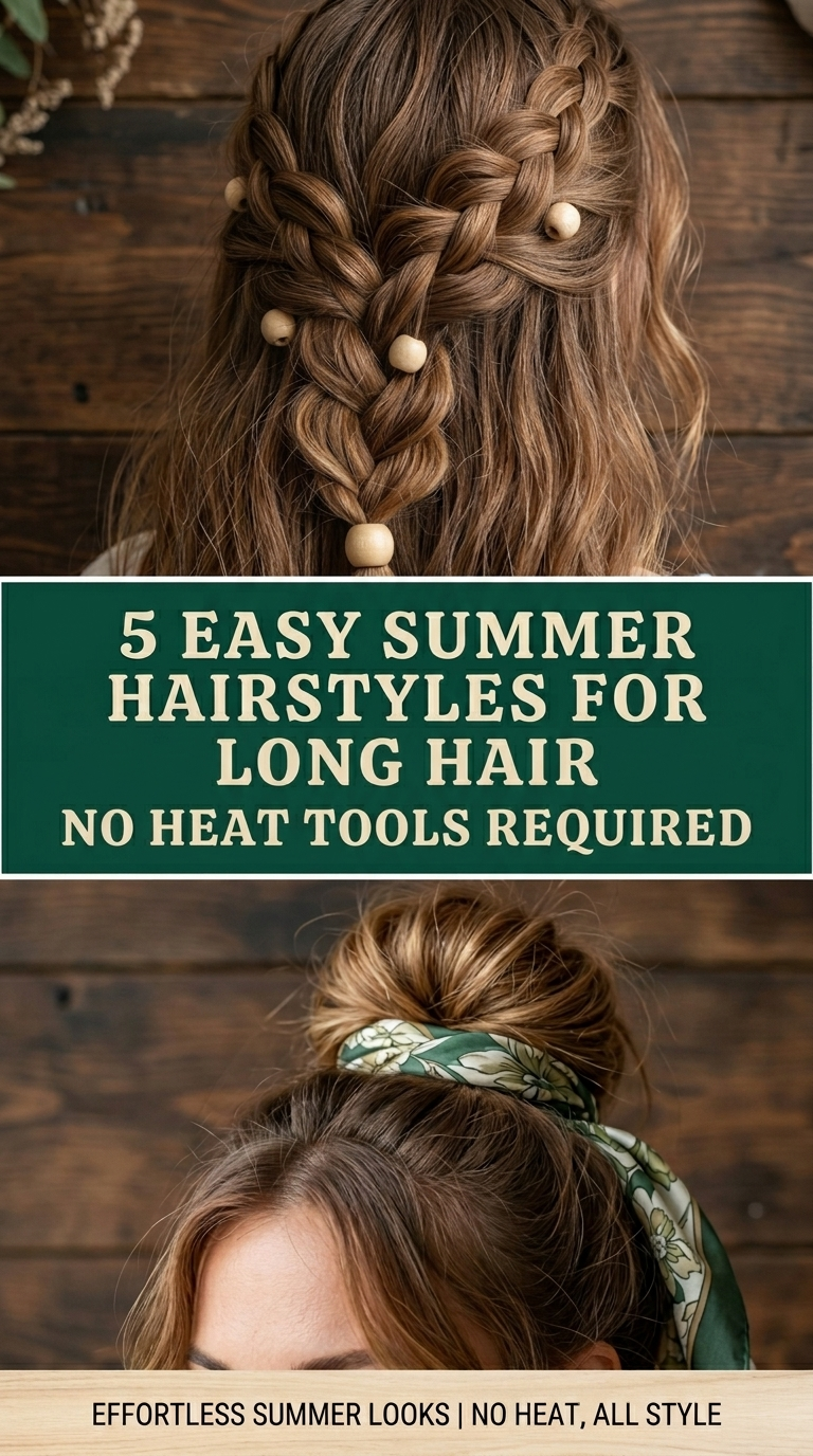 Effortless Heat-Beating Hairstyles for Long Hair That Wont Break the Bank